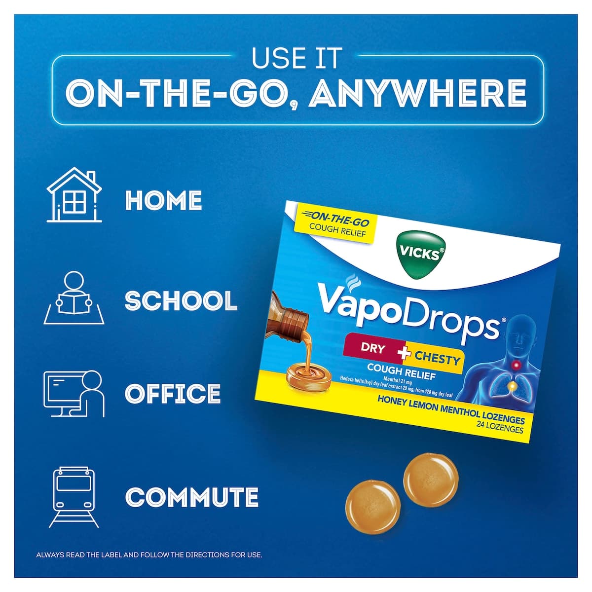 Thumbnail Vicks 2in1 Dry & Chesty Cough Syrup 200ml