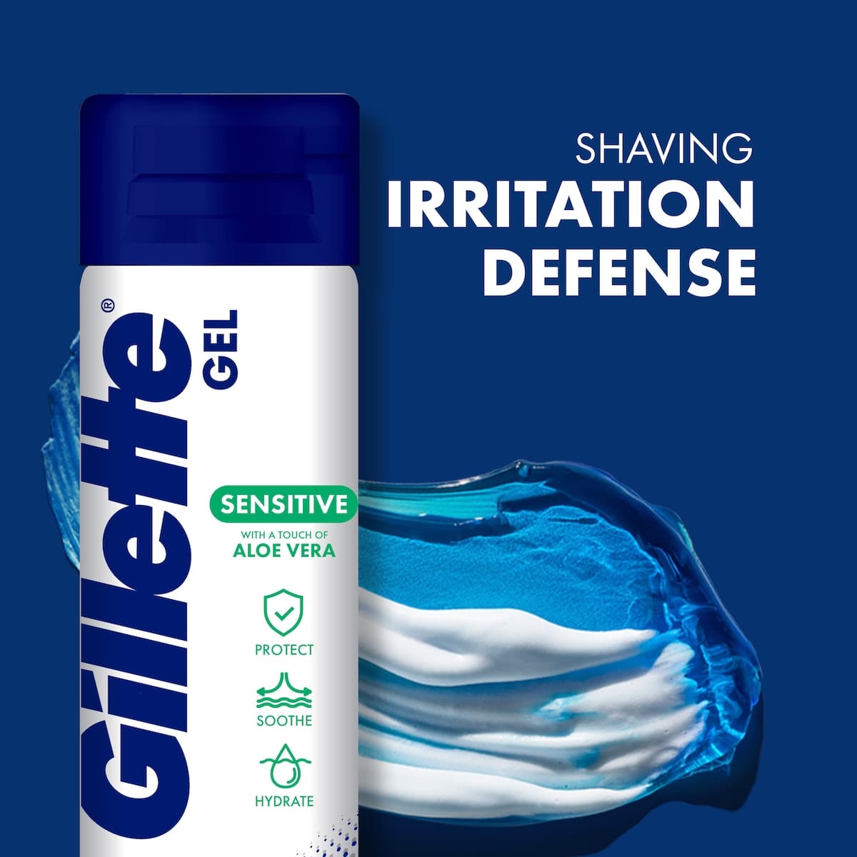 Thumbnail Gillette Sensitive Skin Soothing Shave Gel Aloe Vera 195g