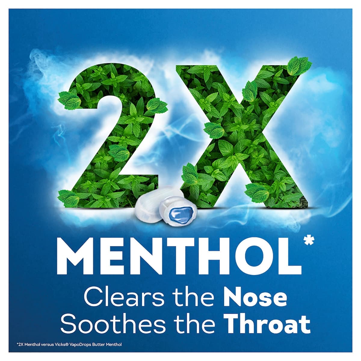 Thumbnail Vicks VapoDrops Xtra Strong Menthol Blast Lozenges 16 Pack