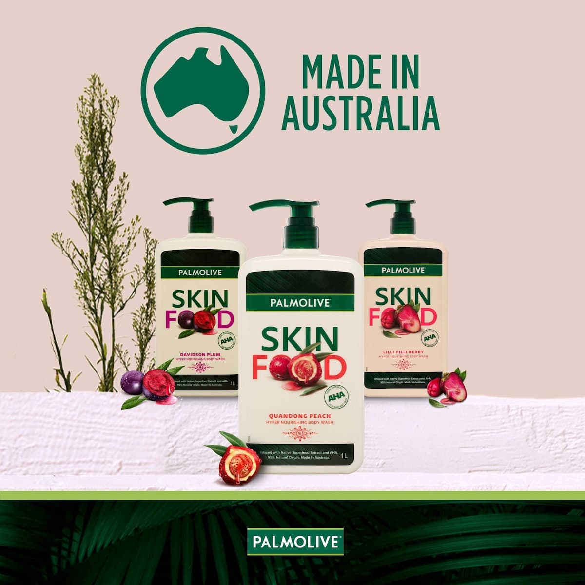 Thumbnail Palmolive Skin Food Body Wash Quandong Peach 1L