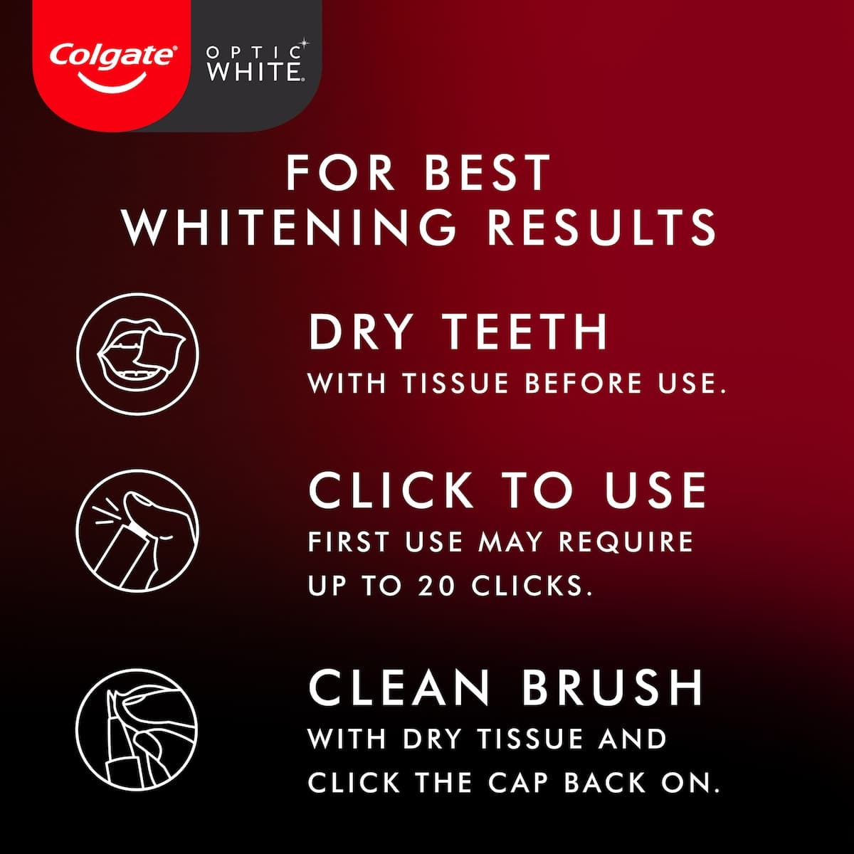 Thumbnail Colgate Optic White Pro Series Express Teeth Whitening Pen 2.5ml
