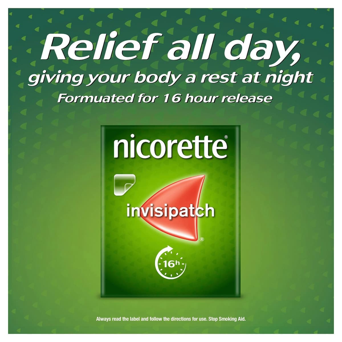 Thumbnail Nicorette Quit Smoking 16 Hour Nicotine Invisipatch Step 1 25mg 14 Patches