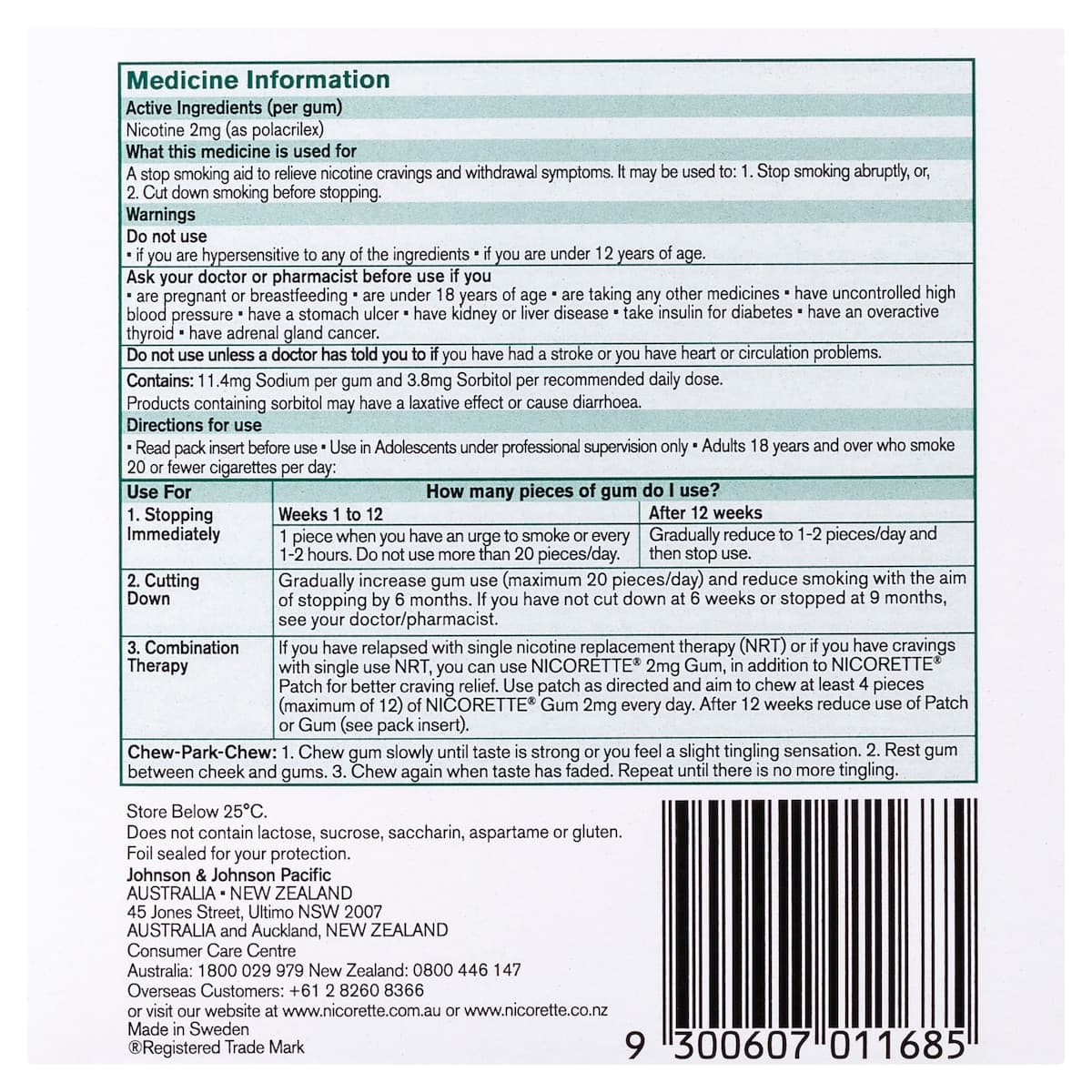 Thumbnail Nicorette Quit Smoking Nicotine Gum 2mg Classic 150 Pieces Value Pack