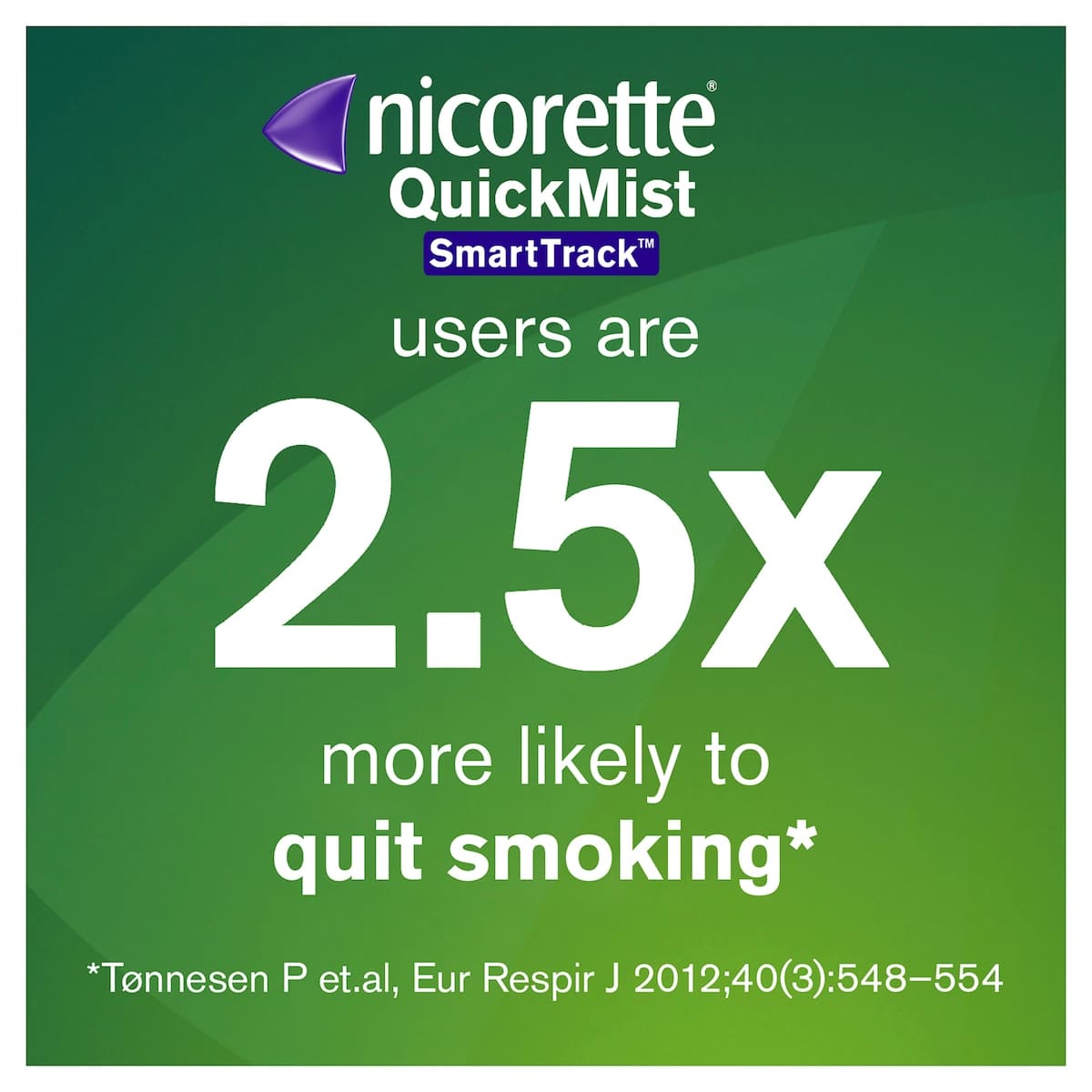 Thumbnail Nicorette Quit Smoking QuickMist Nicotine Mouth Spray Smart Track 150 Sprays