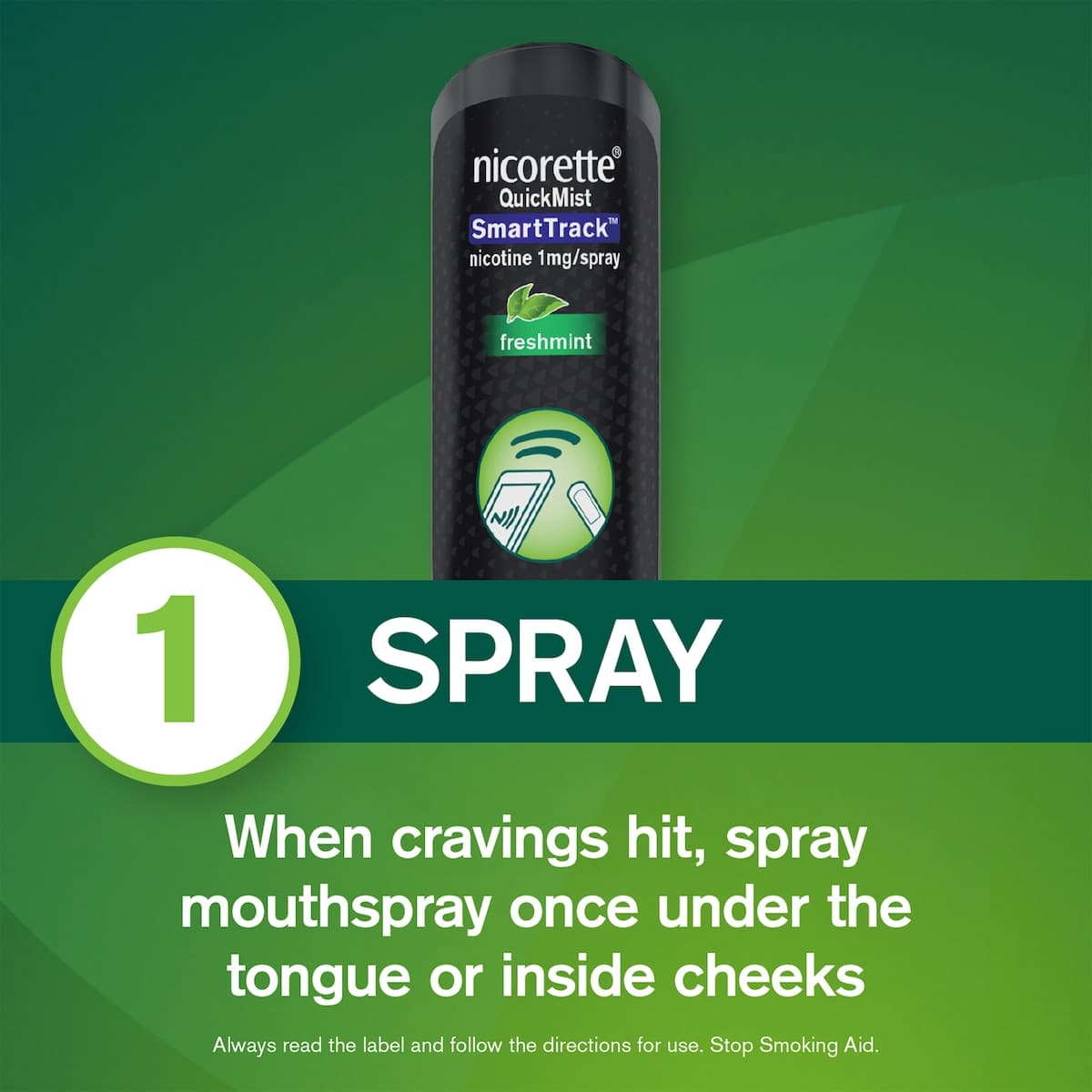 Thumbnail Nicorette Quit Smoking QuickMist Nicotine Mouthspray Fresh Mint 2 Pack