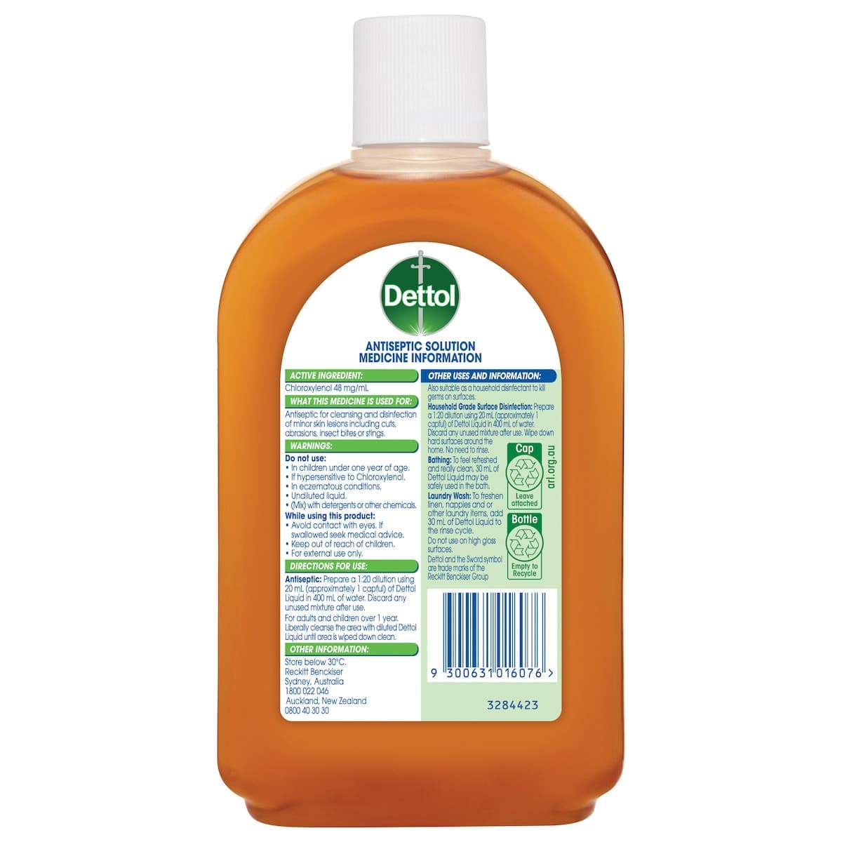 Thumbnail Dettol Antiseptic Disinfectant Liquid 500ml