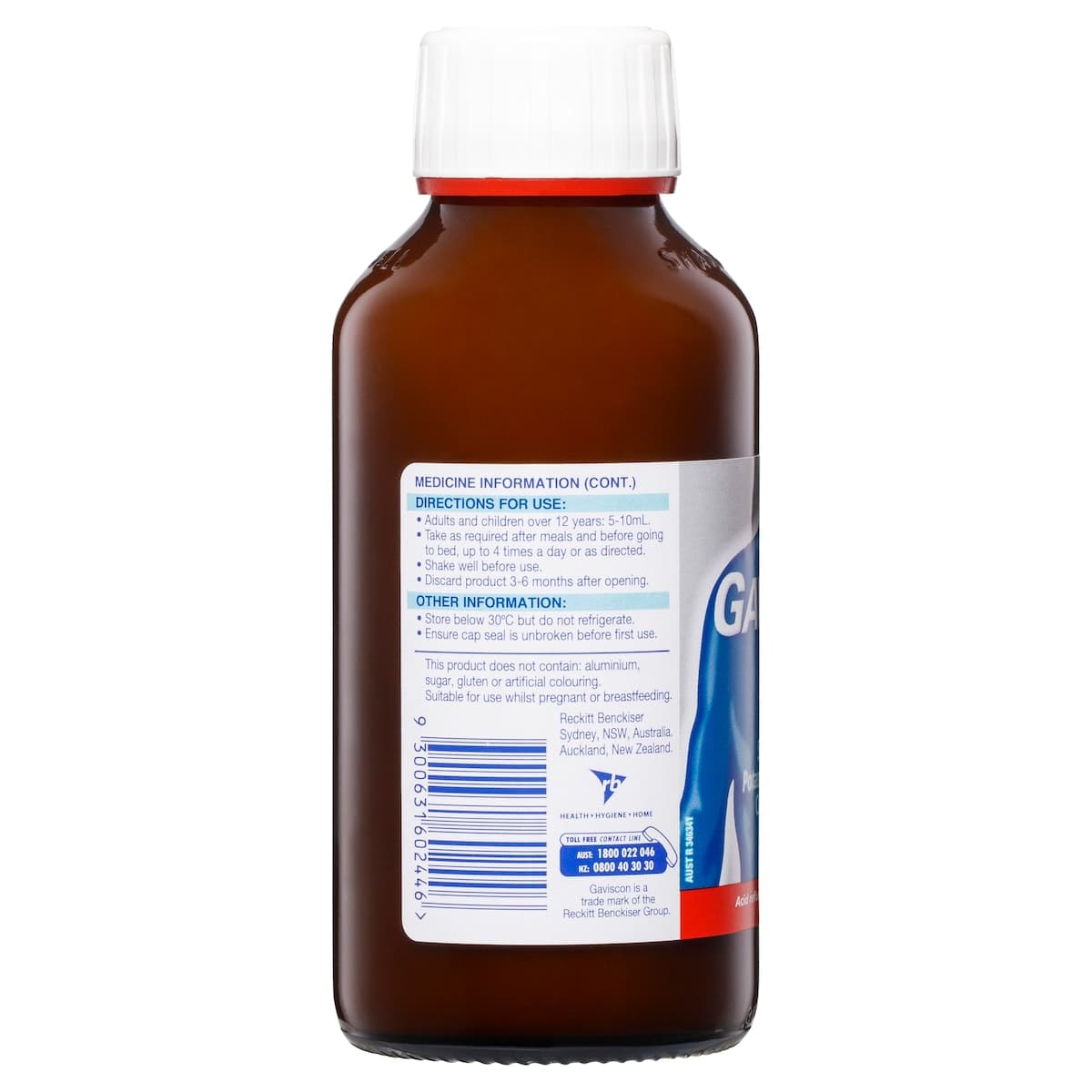 Thumbnail Gaviscon Extra Strength Heartburn & Indigestion Peppermint Liquid 300ml