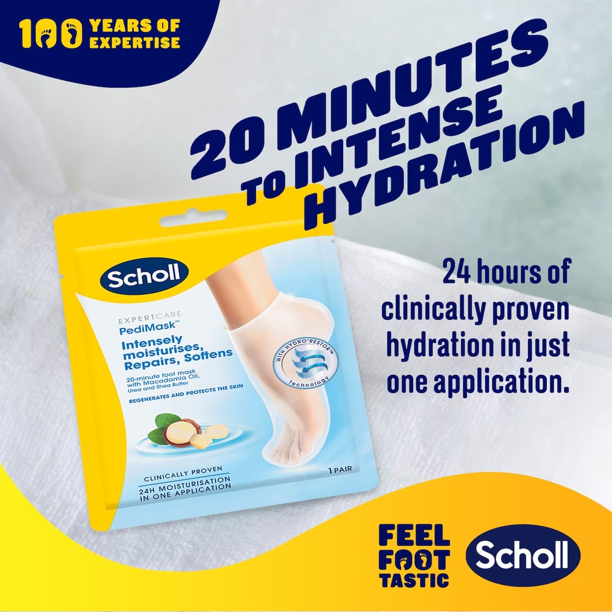 Thumbnail Scholl Dry Skin PediMask 1 Pair