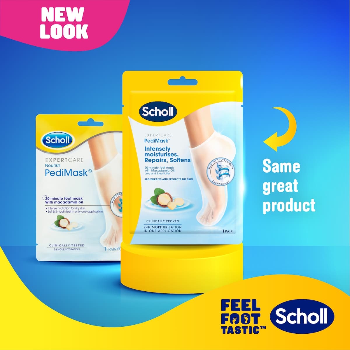 Thumbnail Scholl Dry Skin PediMask 1 Pair