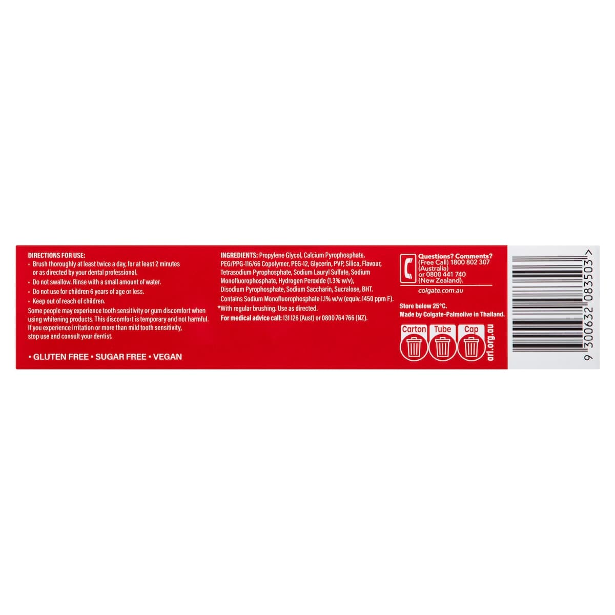 Thumbnail Colgate Optic White Enamel Care Toothpaste Mint 140g