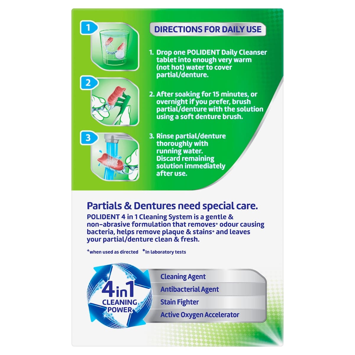 Thumbnail Polident Whitening Daily Cleanser for Dentures 36 Tablets