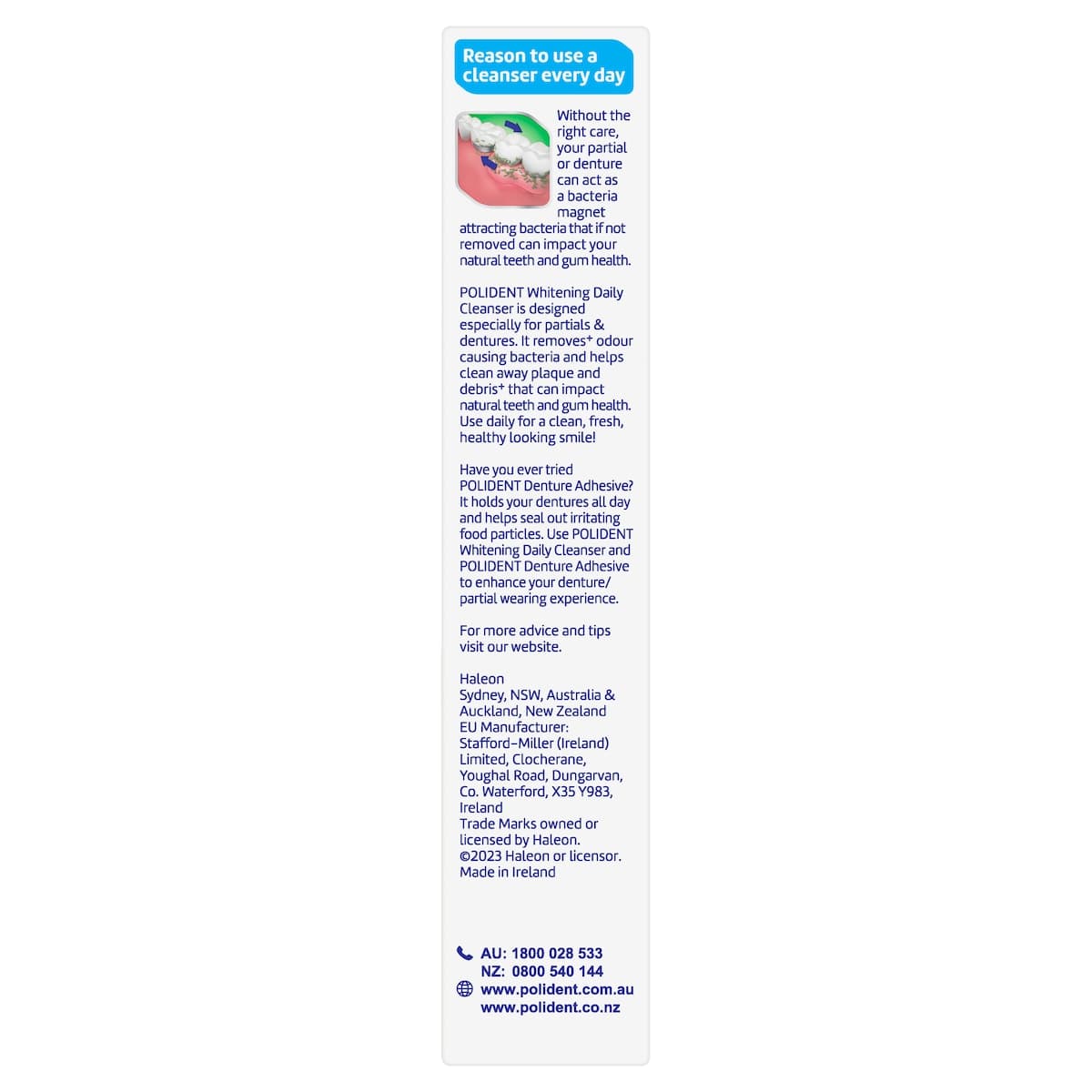 Thumbnail Polident Whitening Daily Cleanser for Dentures 36 Tablets