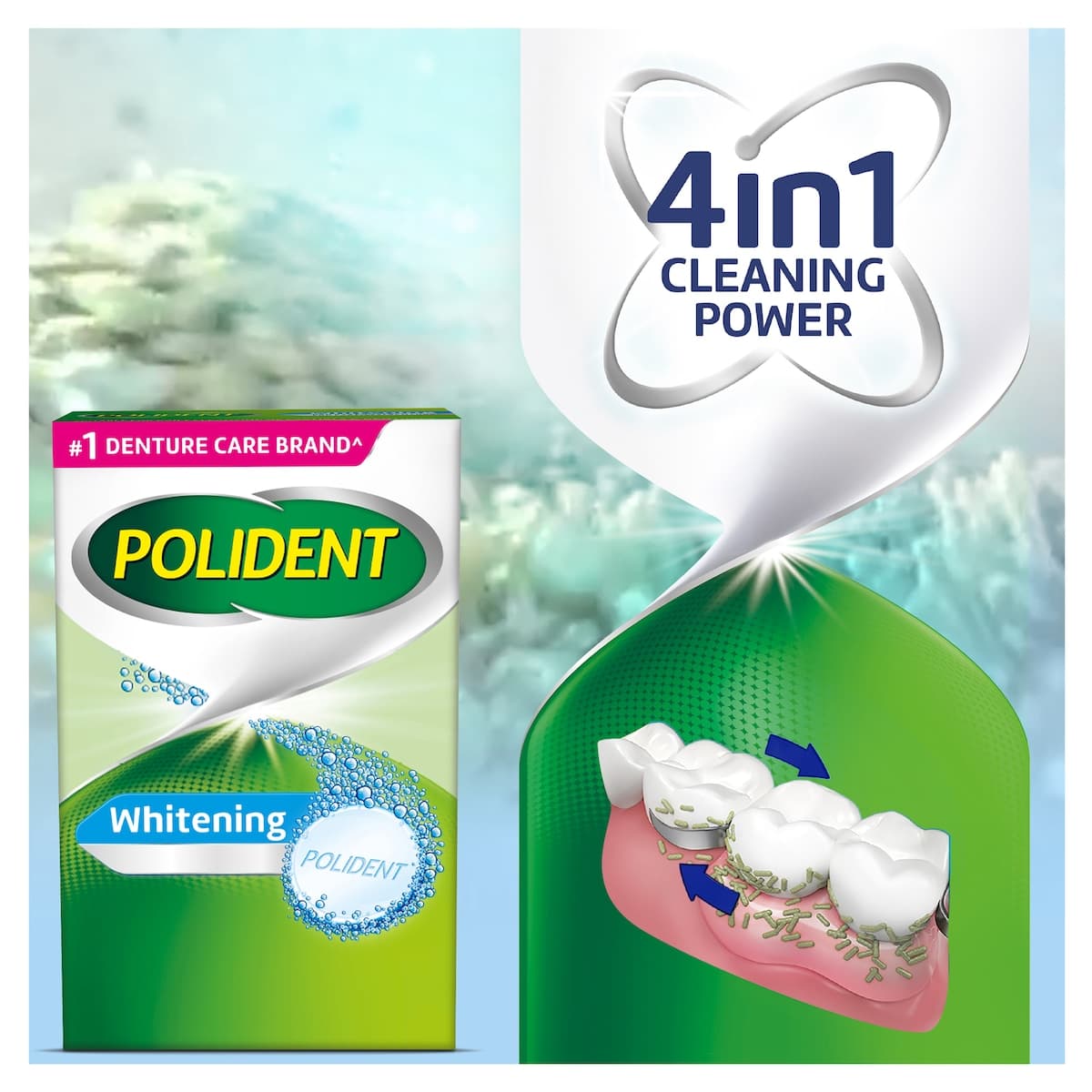 Thumbnail Polident Whitening Daily Cleanser for Dentures 36 Tablets