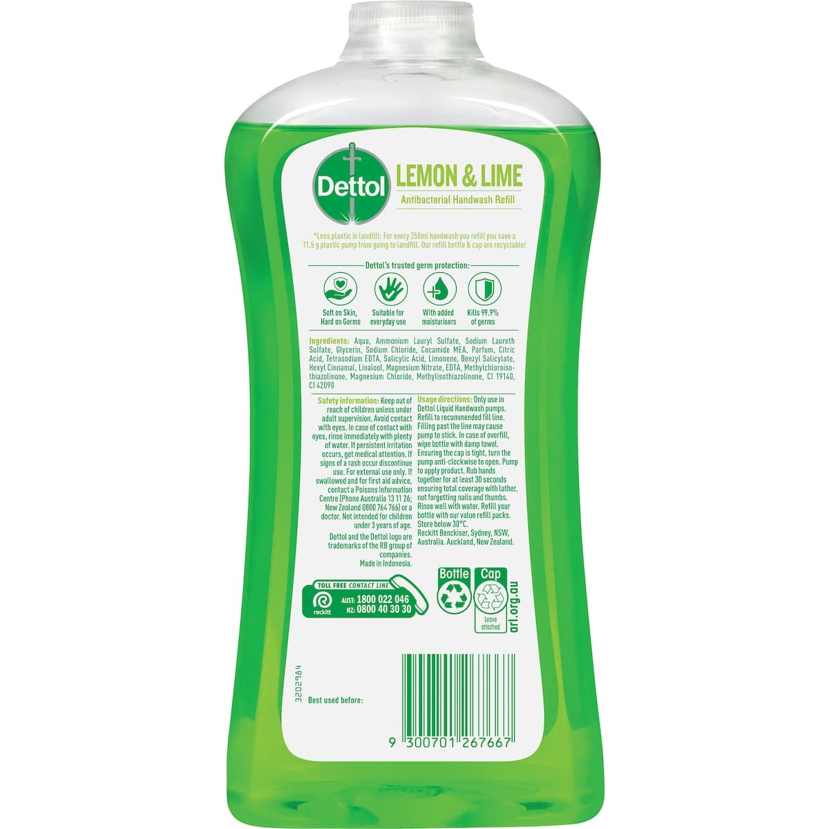 Thumbnail Dettol Liquid Hand Wash Lemon & Lime Refill 950ml
