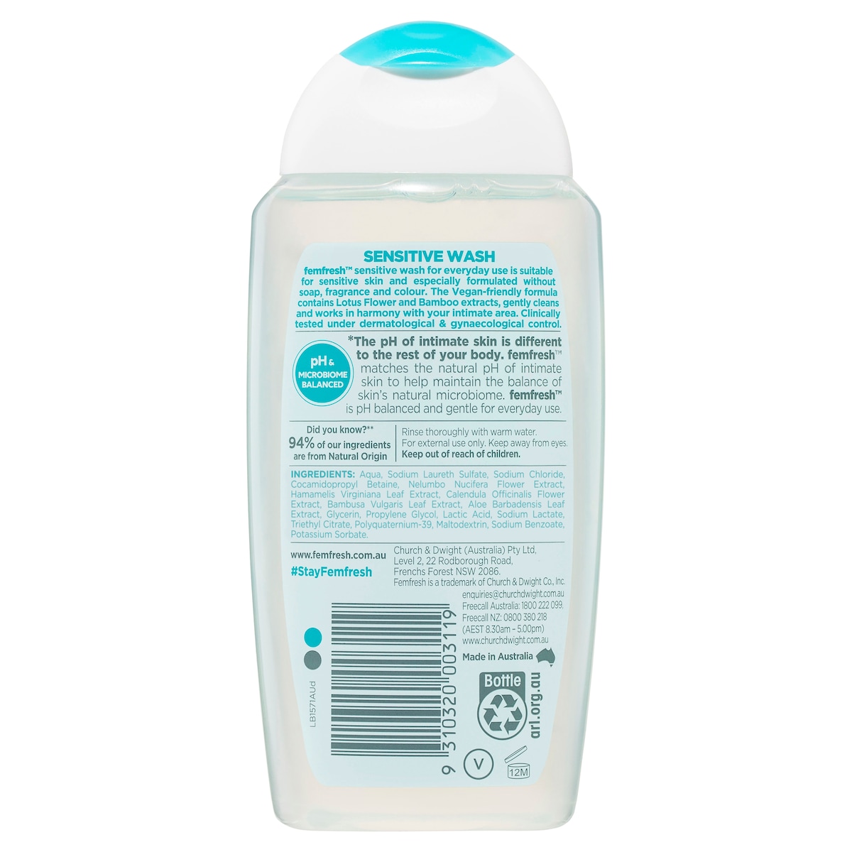 Thumbnail Femfresh Intimate Wash Sensitive 250ml