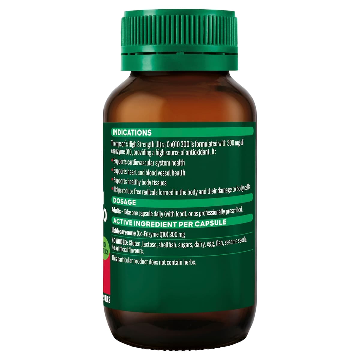 Thumbnail Thompsons High Strength Ultra CoQ10 300 60 Capsules