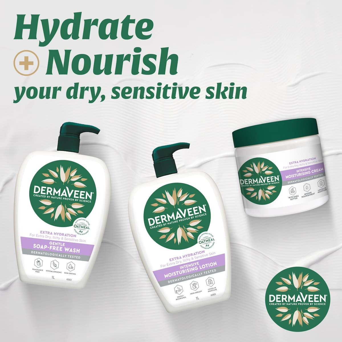 Thumbnail DermaVeen Extra Hydration Intensive Moisturising Lotion 1 Litre