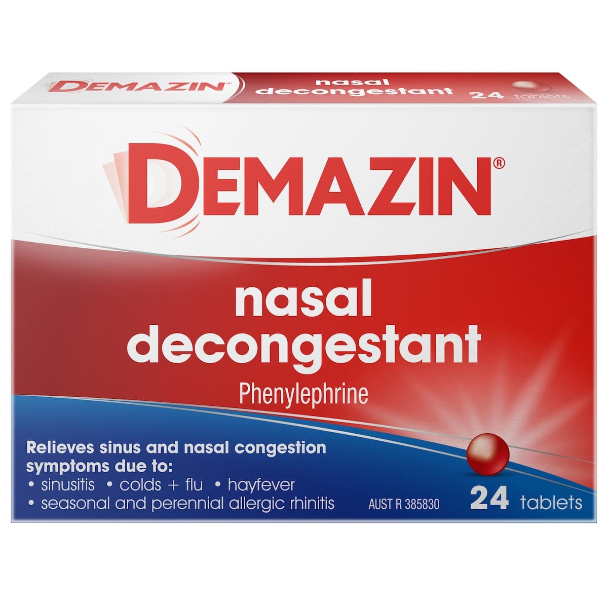 Thumbnail Demazin Nasal Decongestant 24 Tablets