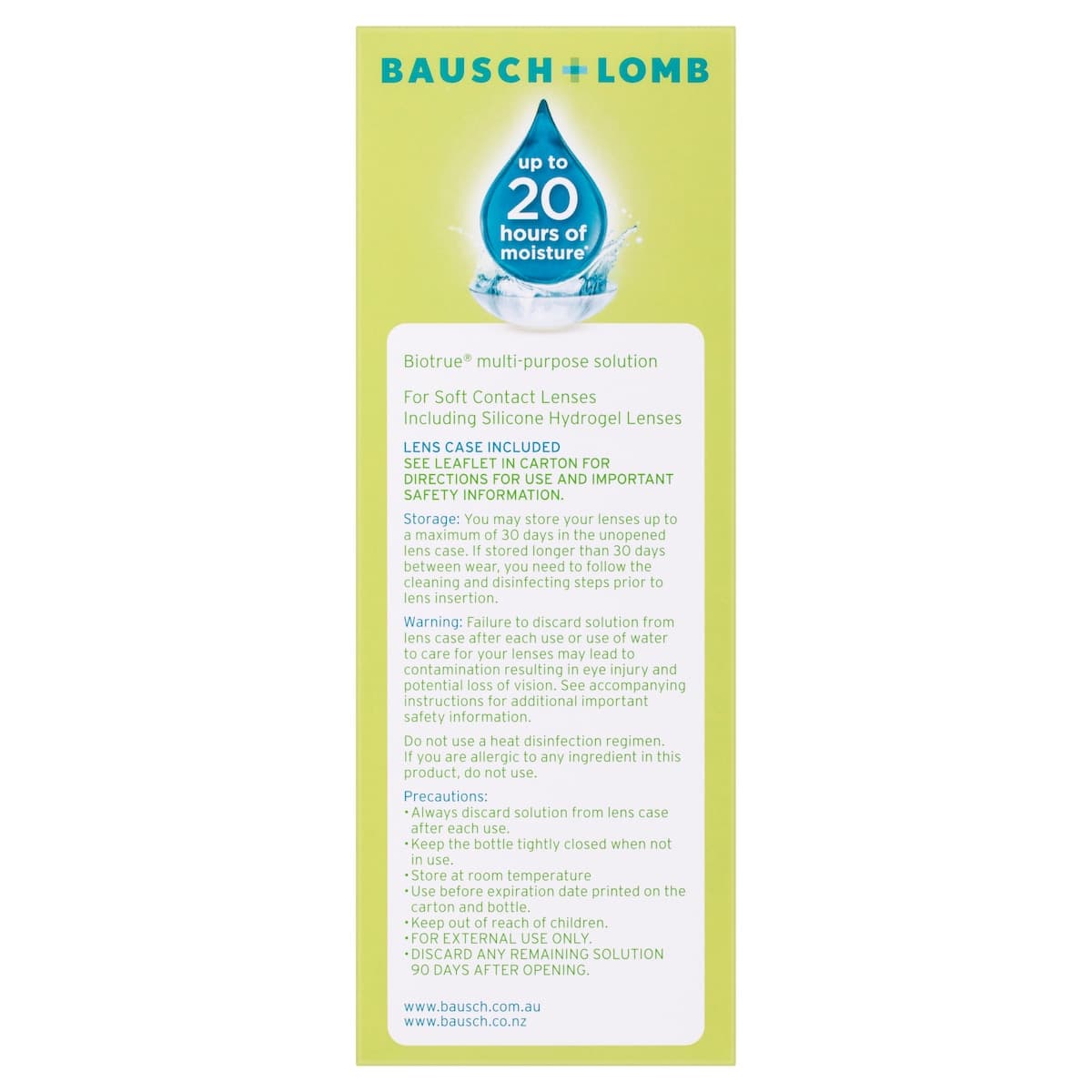 Thumbnail Bausch & Lomb Biotrue Multi-Purpose Solution 300ml + 120ml