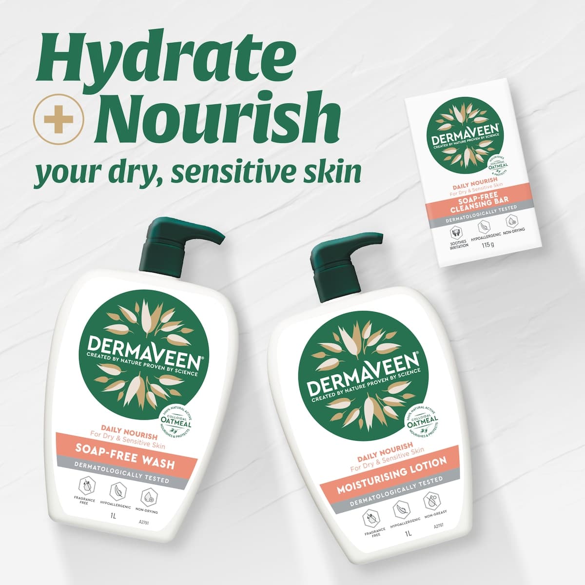 Thumbnail DermaVeen Daily Nourish Soap Free Wash 1 Litre