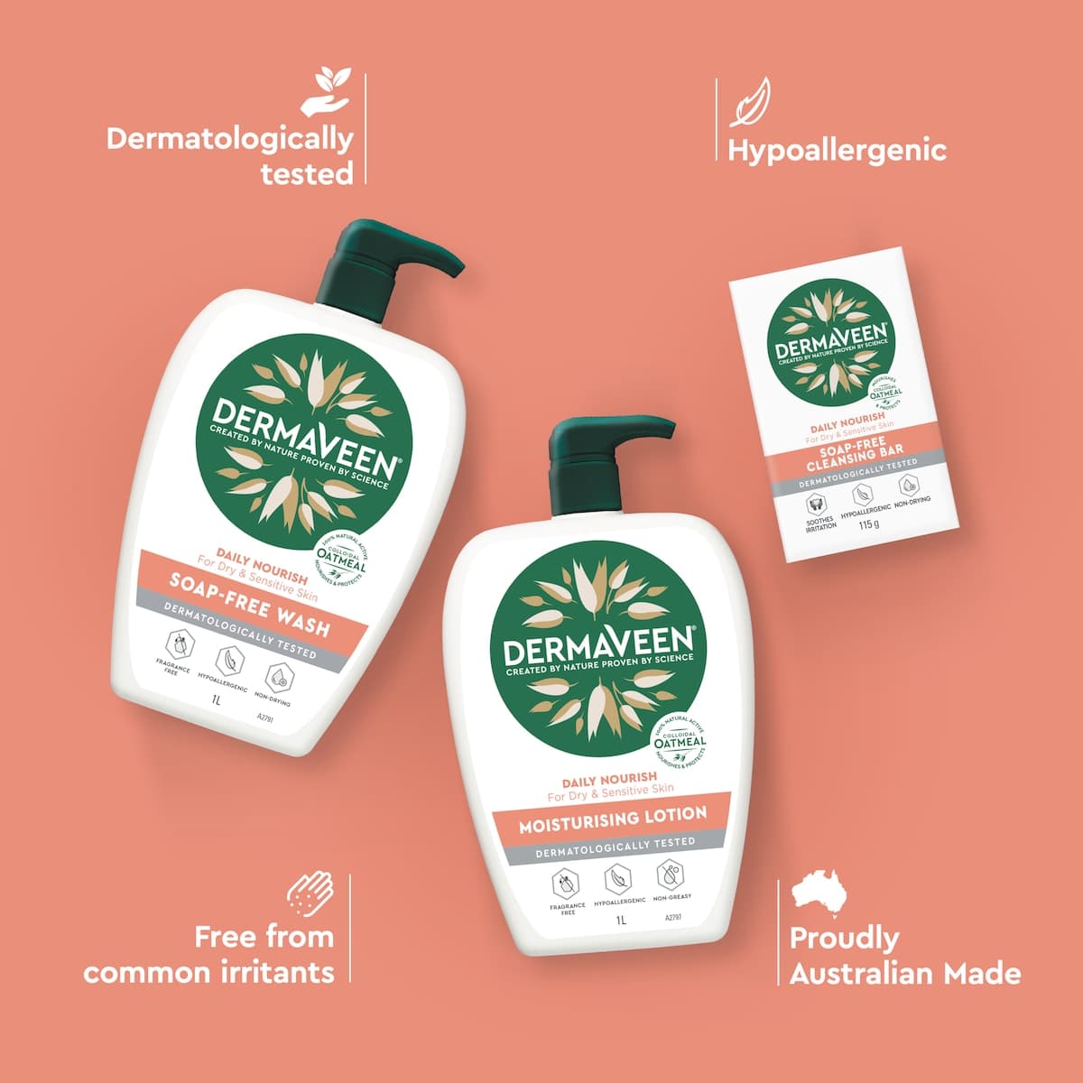 Thumbnail DermaVeen Daily Nourish Soap Free Wash 1 Litre