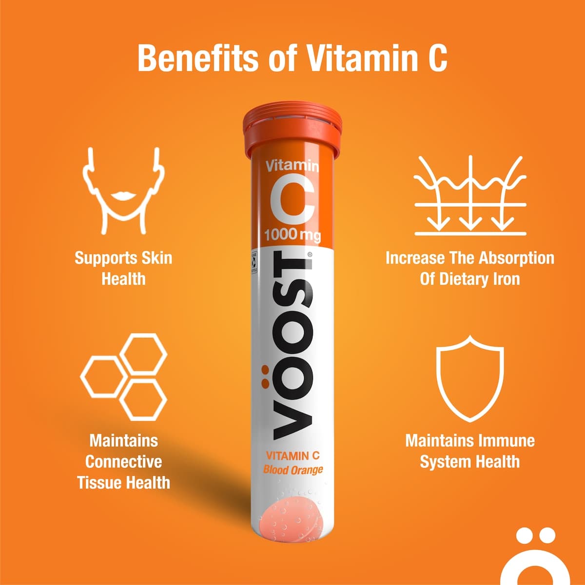 Thumbnail Voost Effervescent Vitamin C 1000mg Tablets 20 Pack