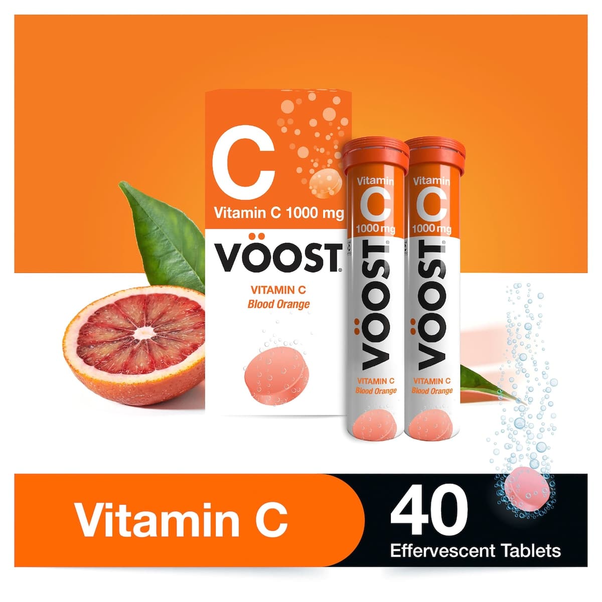Thumbnail Voost Effervescent Vitamin C 1000mg Tablets 40 Pack