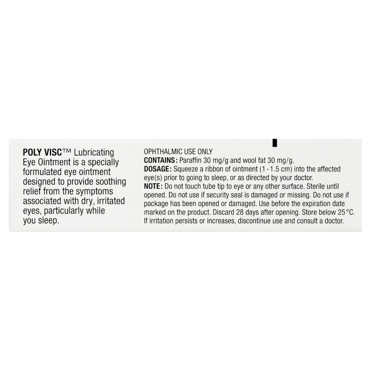 Thumbnail Poly Visc Lubricating Eye Ointment 3.5g