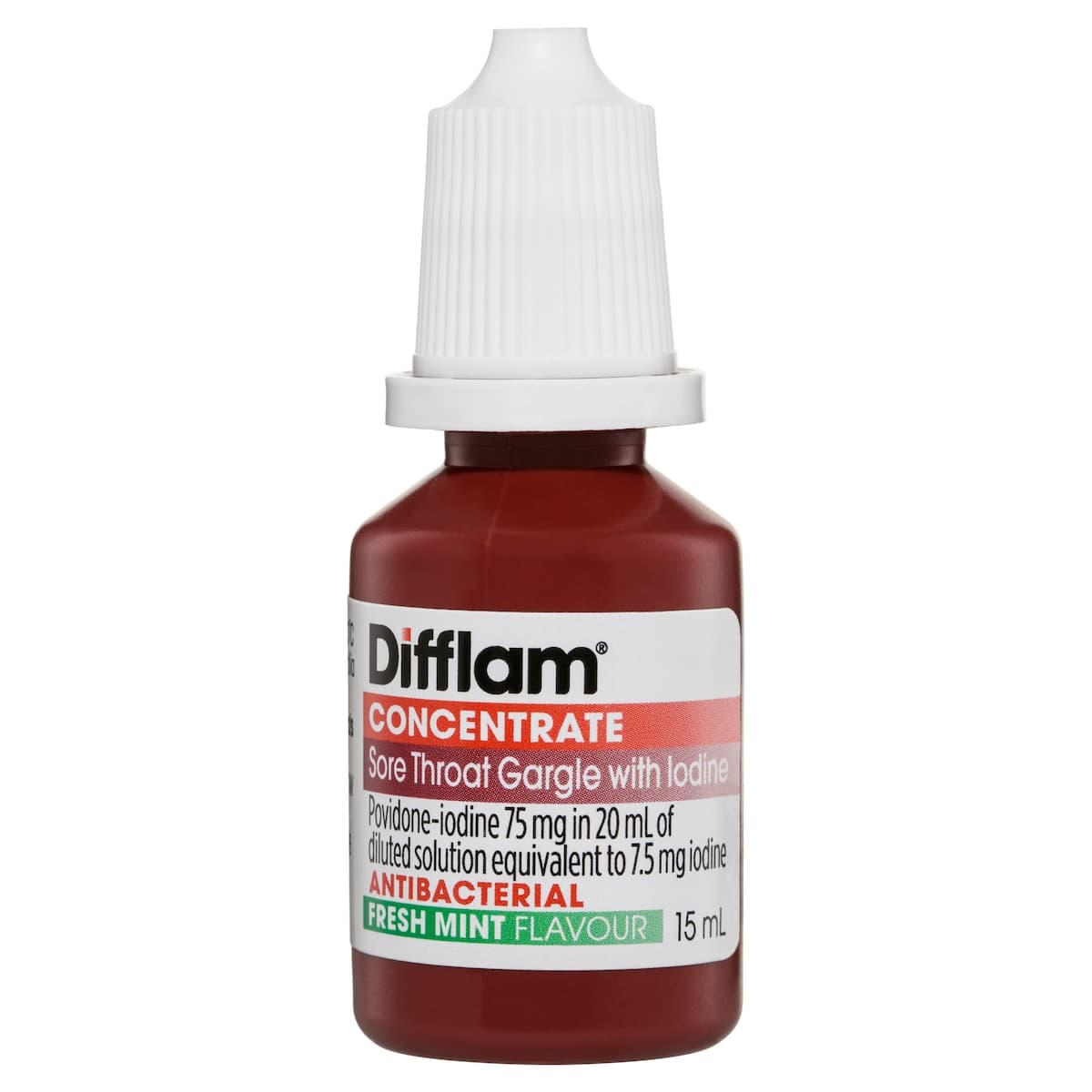 Thumbnail Difflam Concentrate Sore Throat Gargle with Iodine 15ml