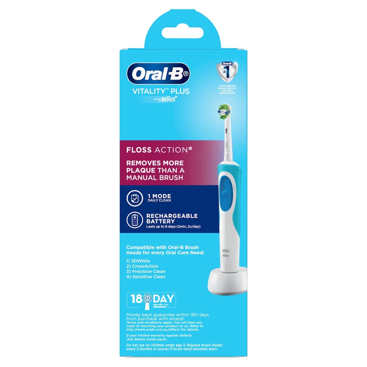 Thumbnail Oral B Vitality FlossAction Electric Toothbrush