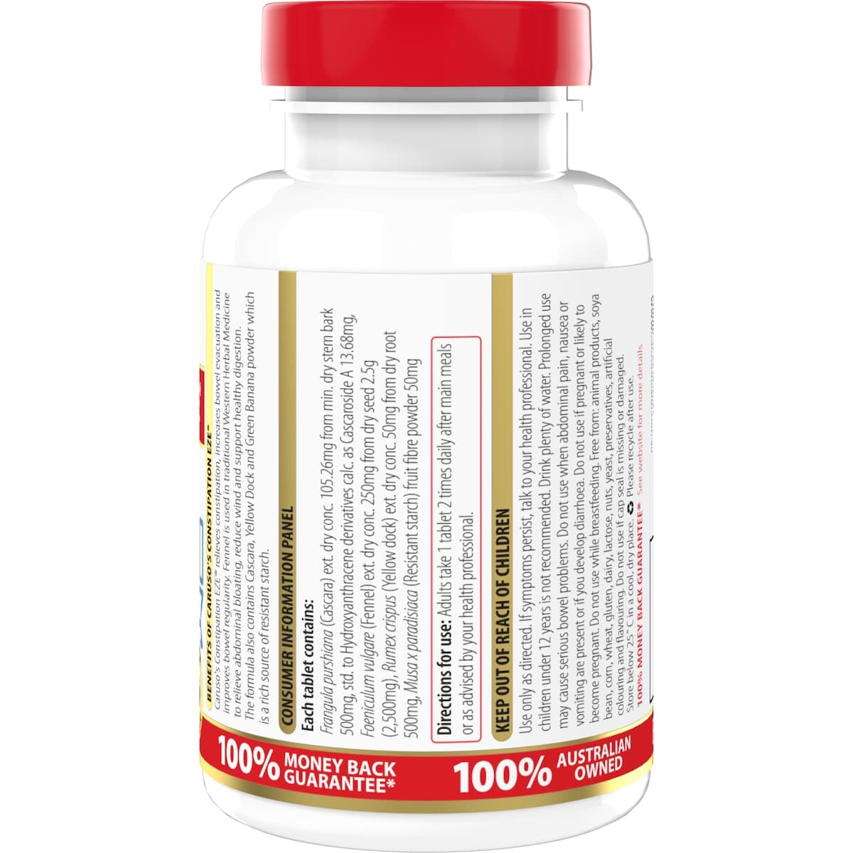 Thumbnail Carusos Constipation Eze 60 Tablets