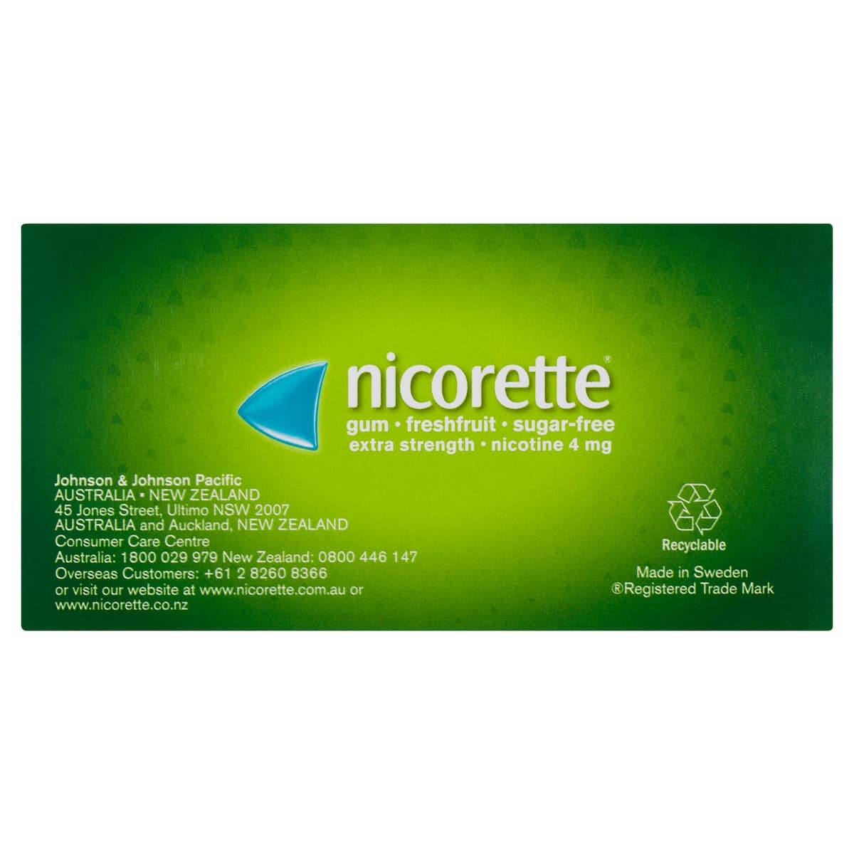 Thumbnail Nicorette Quit Smoking Nicotine Gum 4mg Fresh Fruit 75 Pack