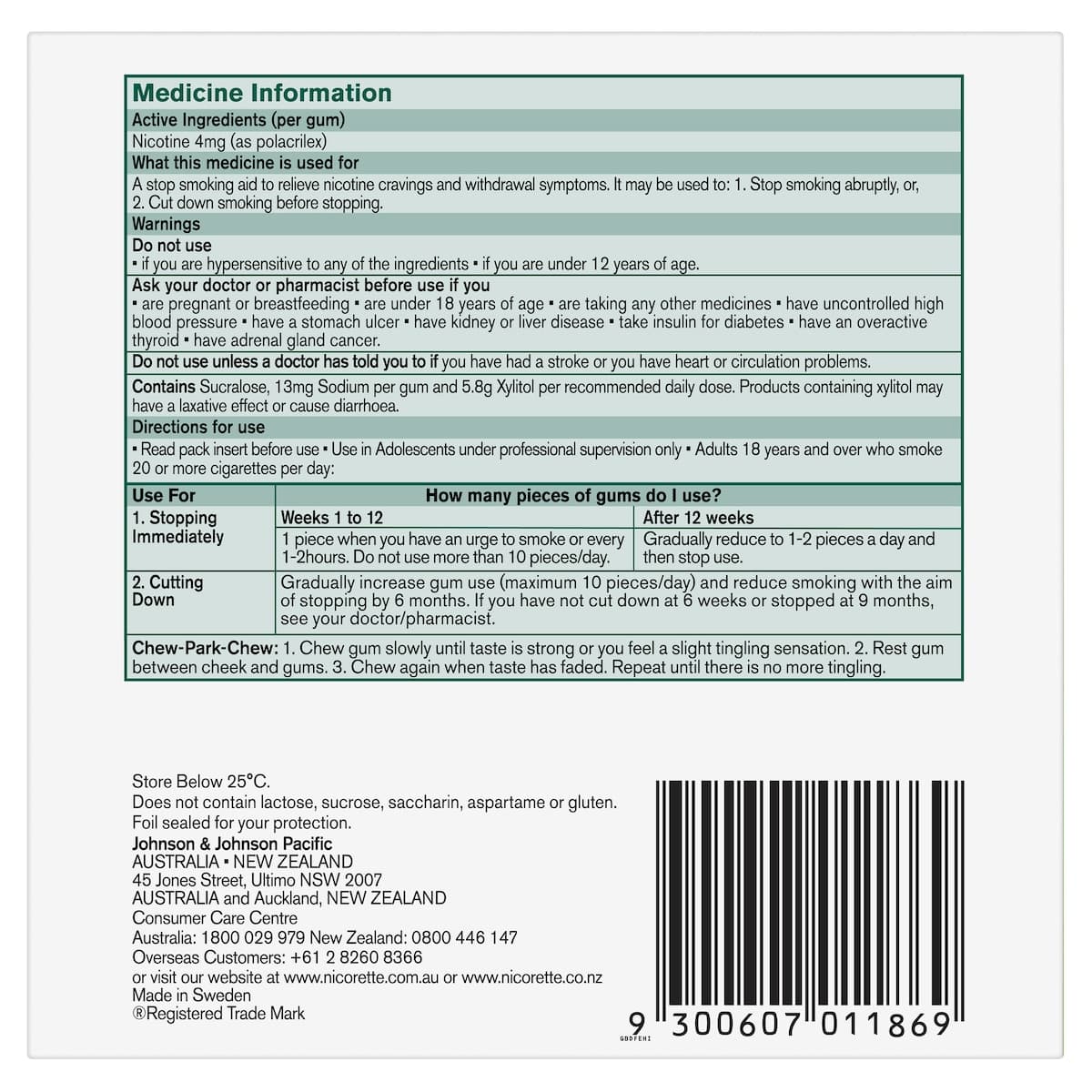 Thumbnail Nicorette Quit Smoking Nicotine Gum Fresh Fruit 4mg 150 Pack