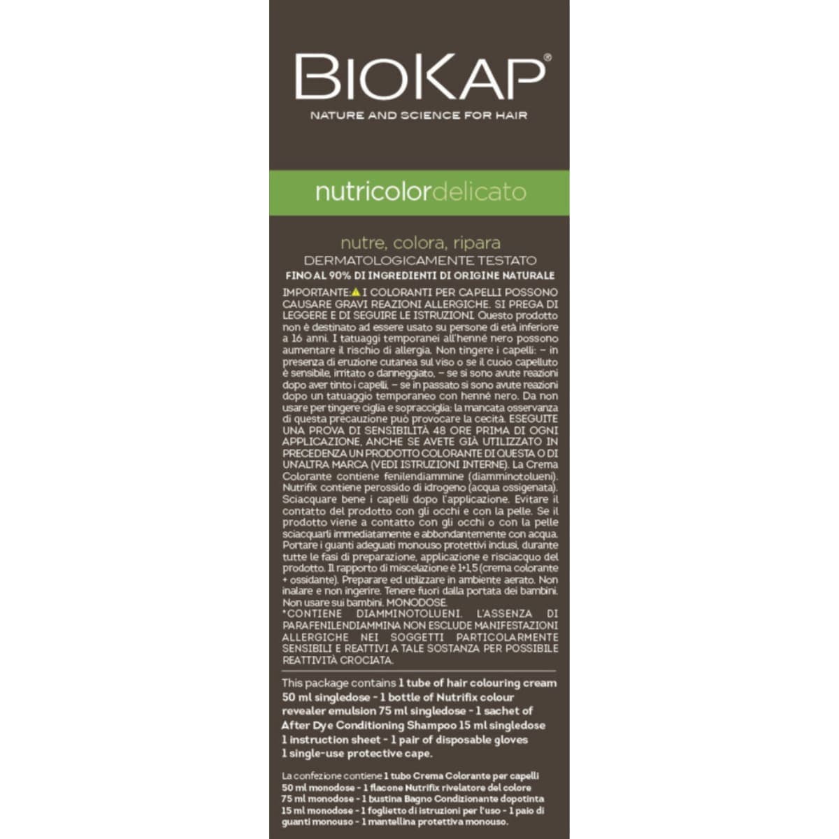 Thumbnail Biokap Nutricolor Delicato 7.0 Natural Medium Blonde 140ml