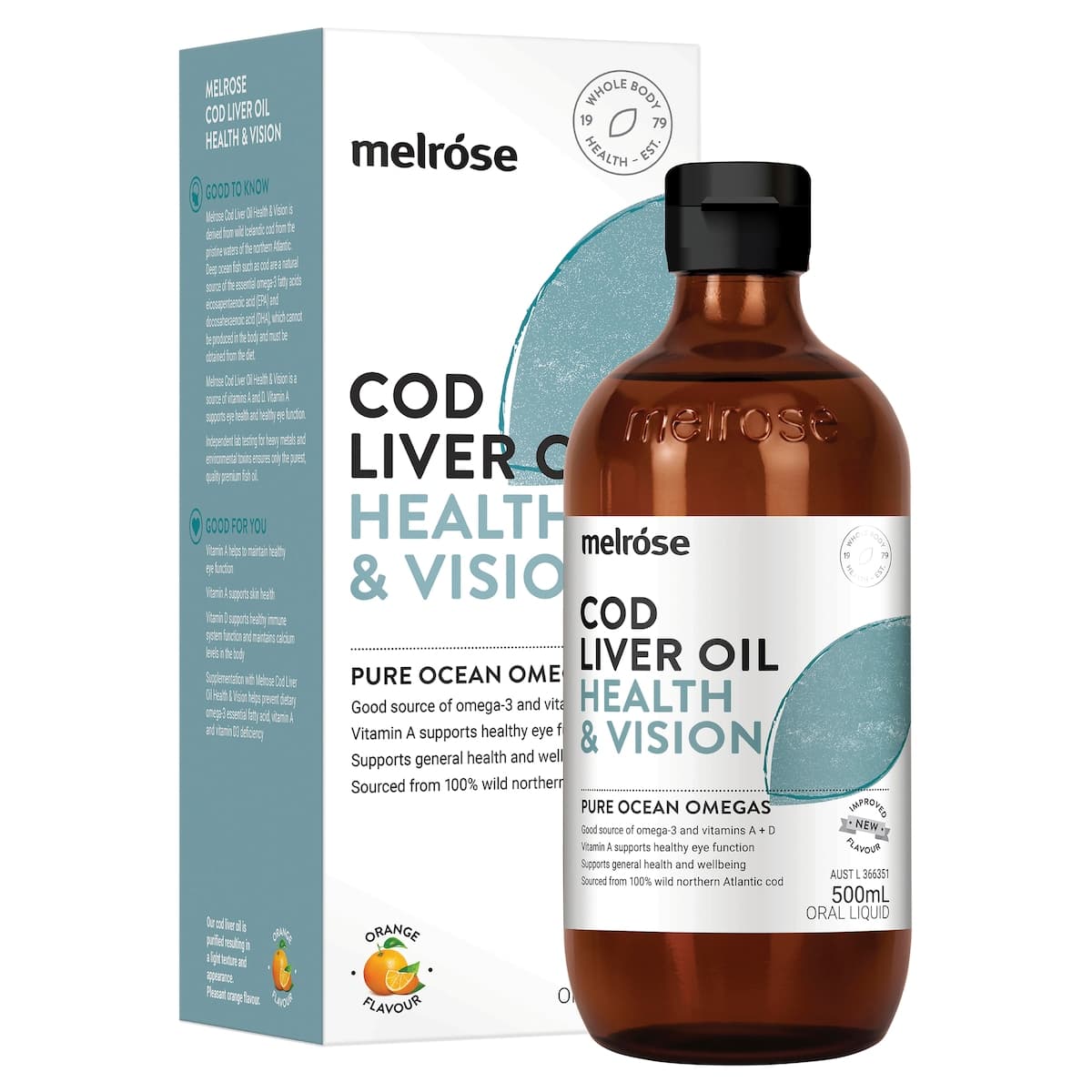 Thumbnail Melrose Cod Liver Oil Health & Vision 500ml
