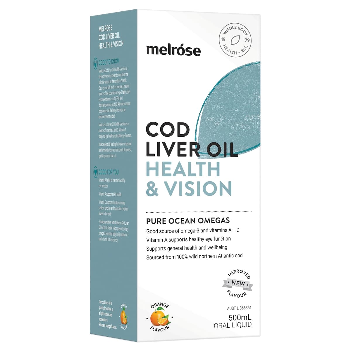 Thumbnail Melrose Cod Liver Oil Health & Vision 500ml