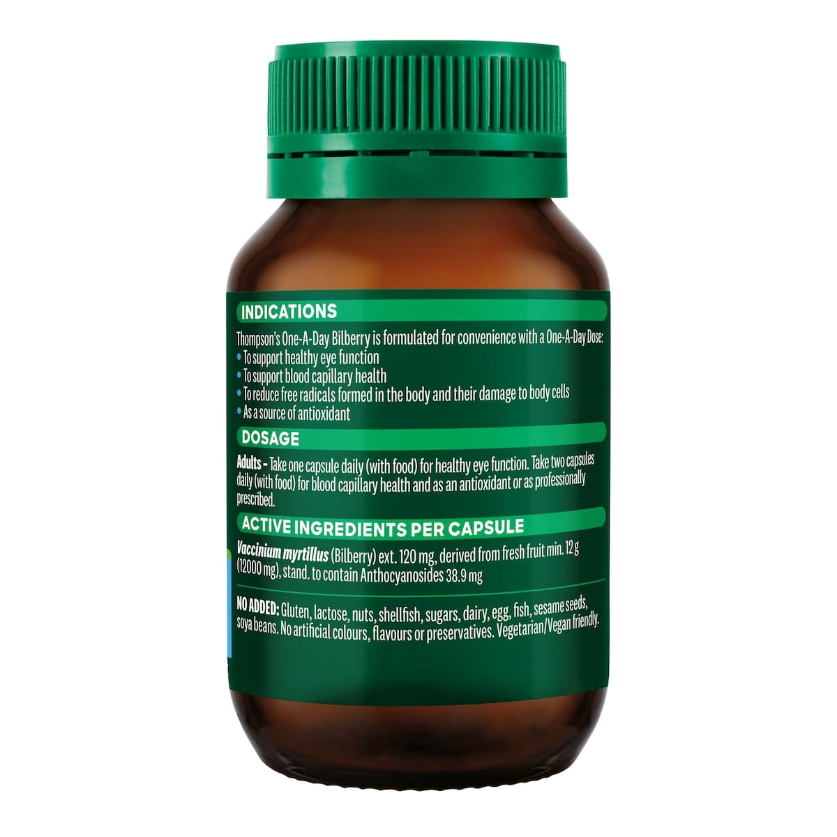 Thumbnail Thompsons One a Day Bilberry 12000mg 60 Capsules