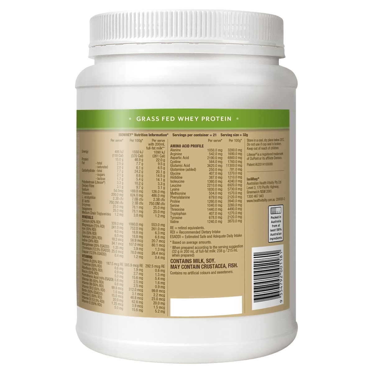 Thumbnail IsoWhey Complete Madagascan Vanilla 672g