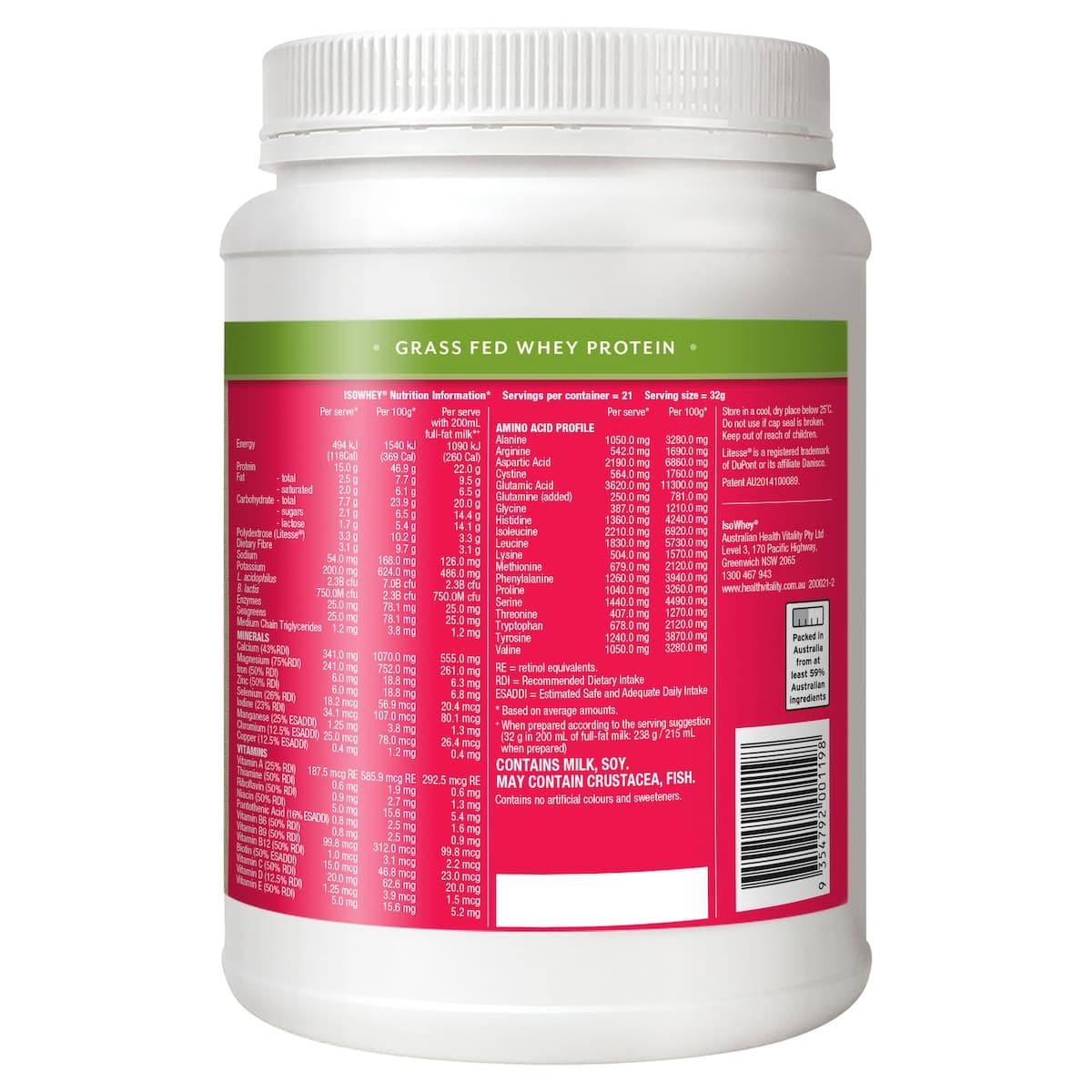 Thumbnail IsoWhey Complete Strawberry Smoothie 672g