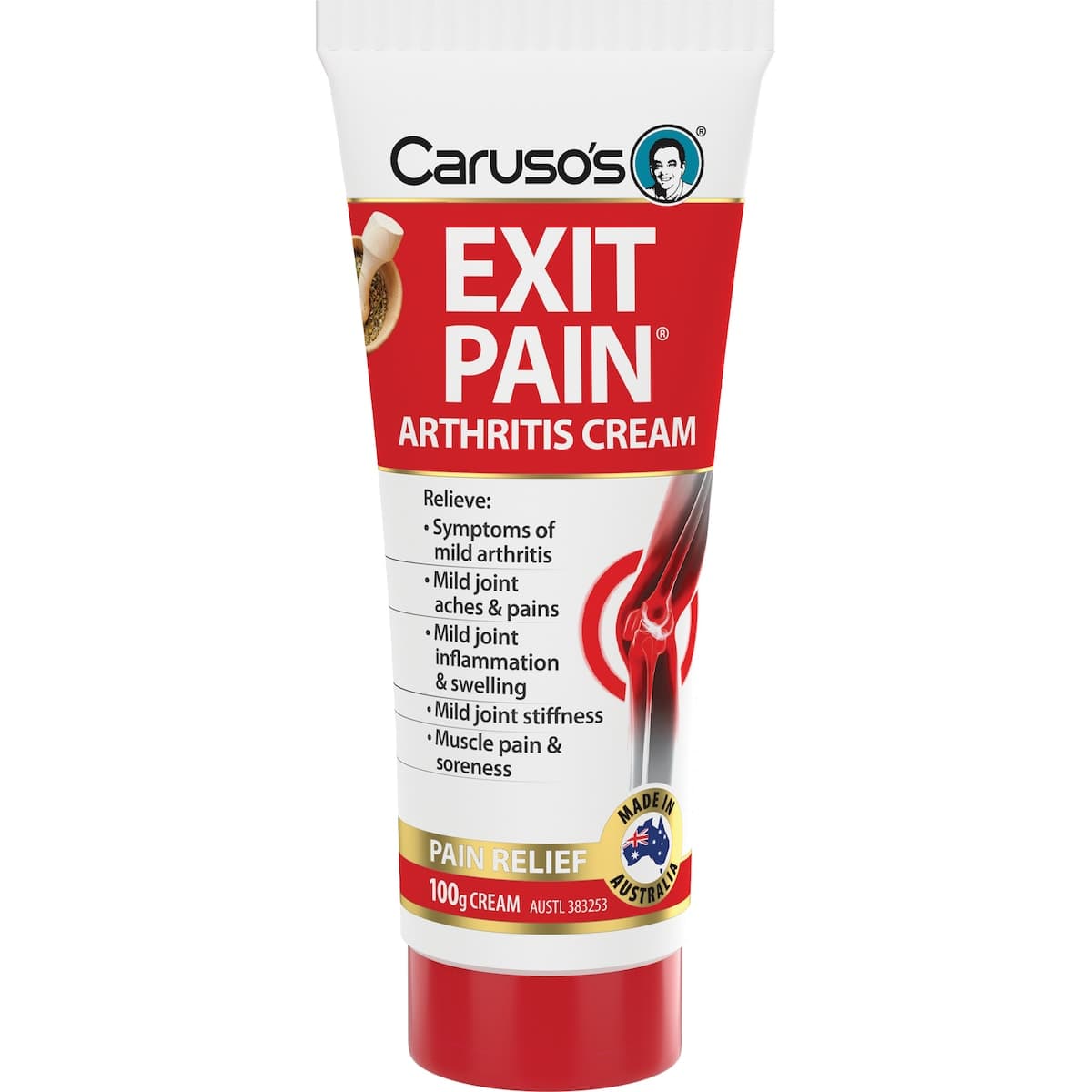 Thumbnail Carusos Exit Pain Arthritis Cream 100g