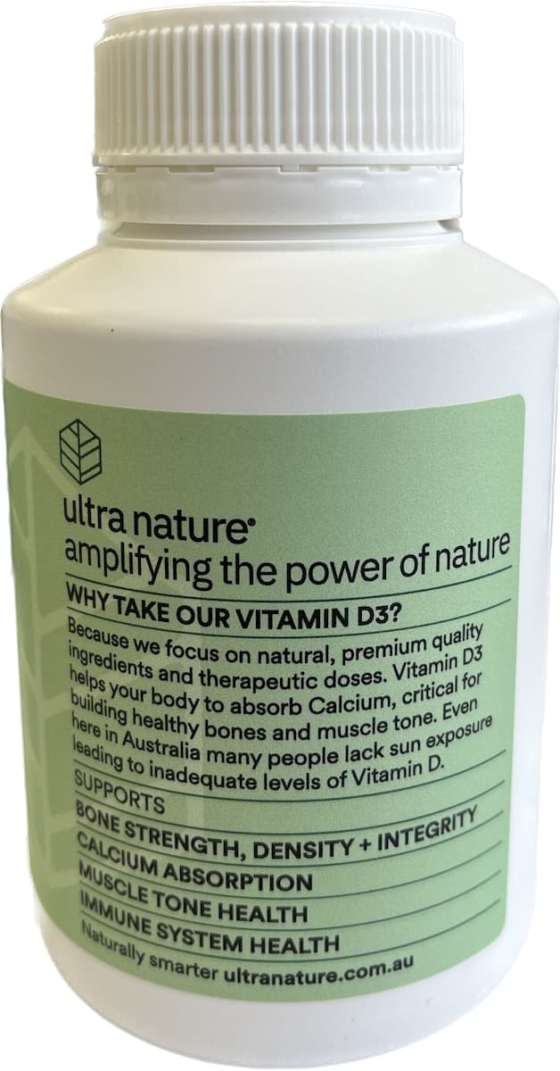 Thumbnail Ultra Nature Essentials Vitamin D3 1000IU 250 Gel Capsules
