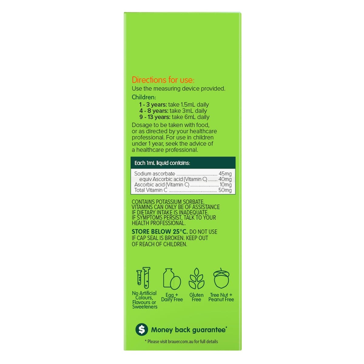 Thumbnail Brauer Baby & Kids Liquid Vitamin C 100ml