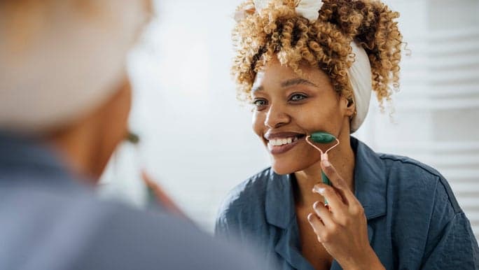 The ultimate guide to face rollers: how to use a jade or quartz roller