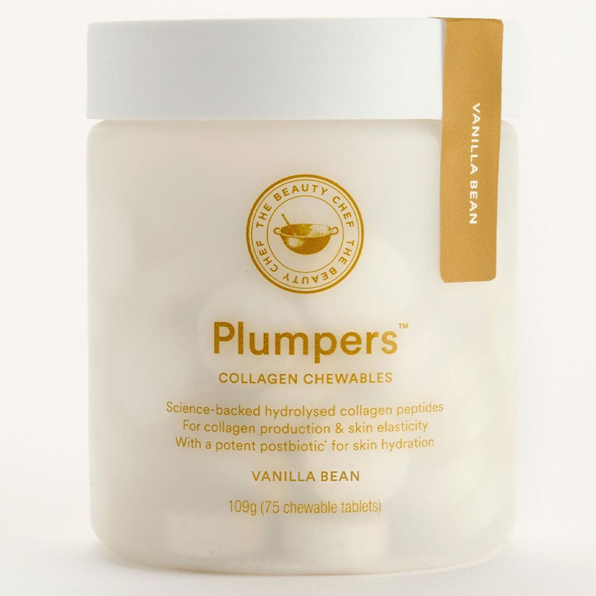 The Beauty Chef Plumpers Collagen Chewables Vanilla Bean 75 Tablets