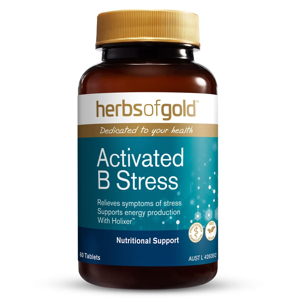 Herbs of Gold Activated B Stress 60 Tablets