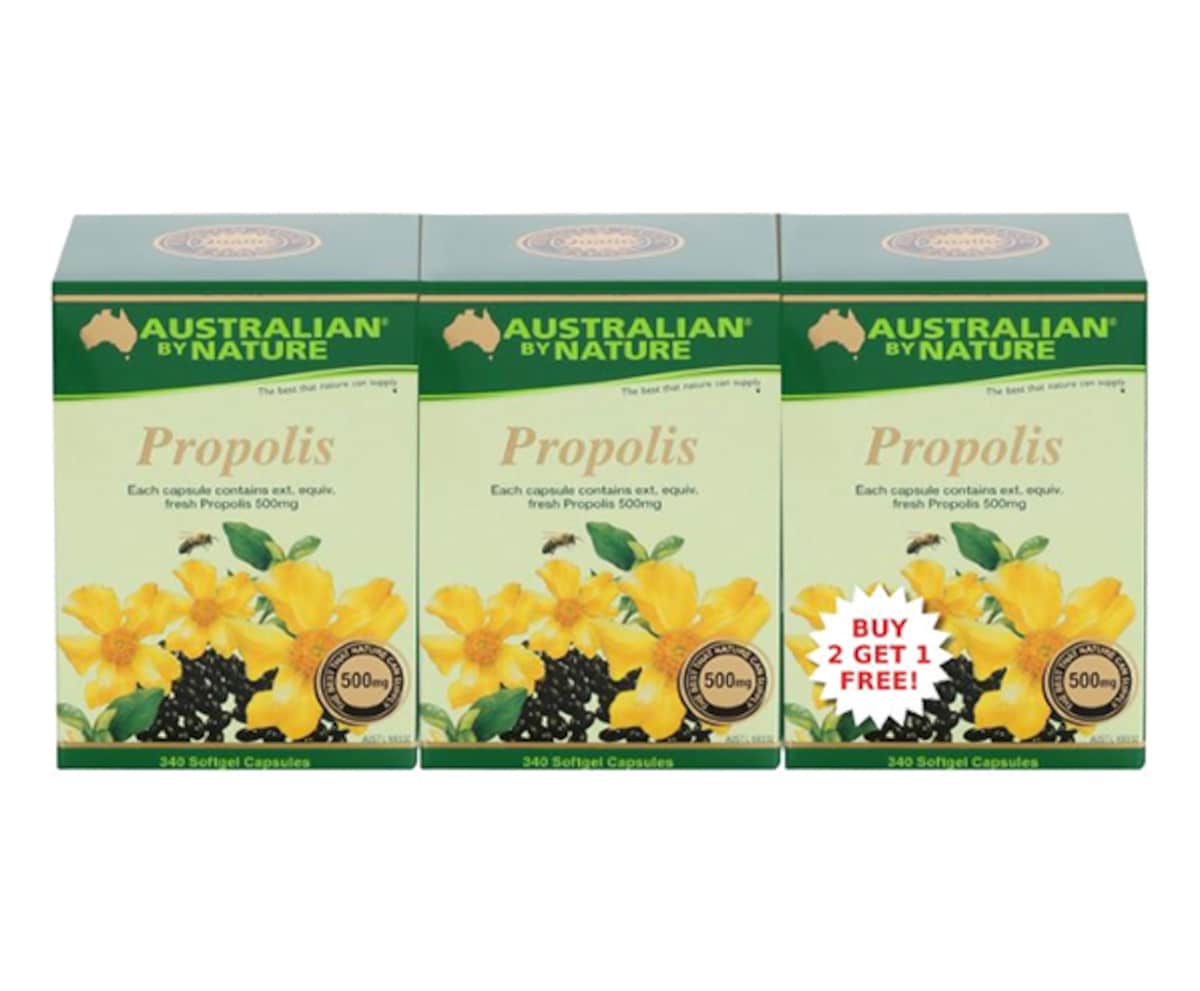 Australian by Nature Propolis 500mg 3 x 365 Capsules