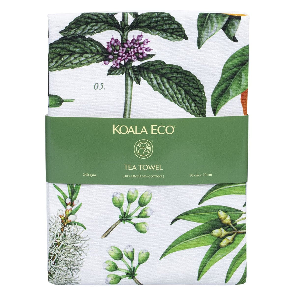 Koala Eco Tea Towel Botanica