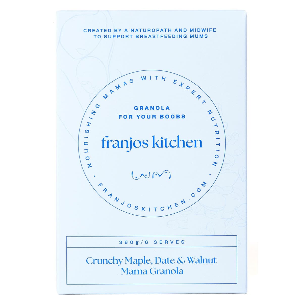 Franjo's Kitchen Date walnut & Maple Crunchy Lactation Muesli 360g