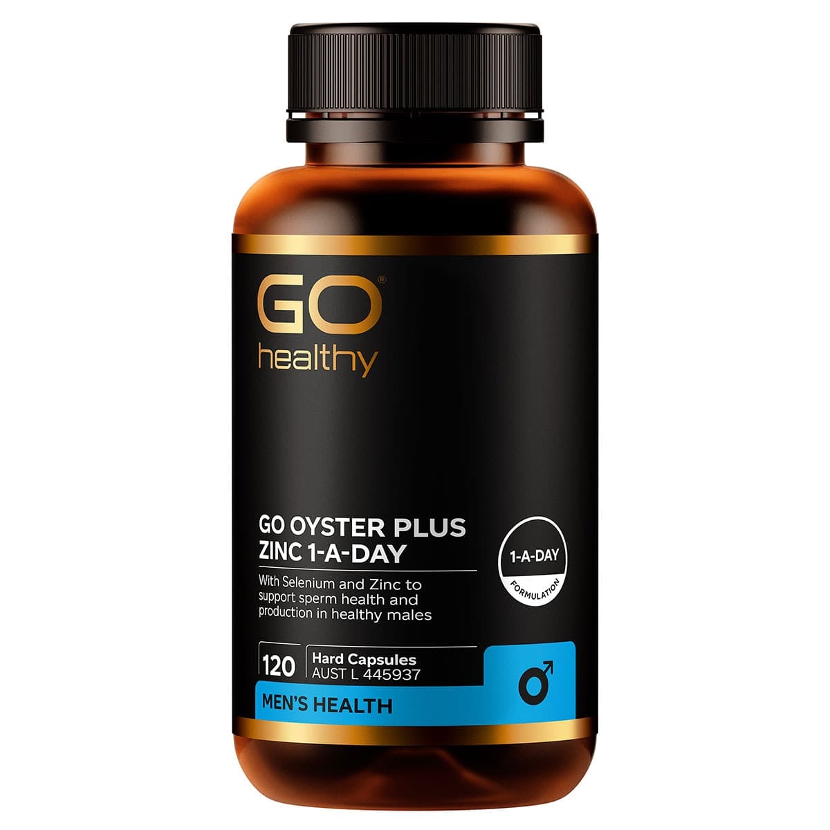 GO Healthy Oyster Plus Zinc 1-A-DAY 120 Vege Capsules