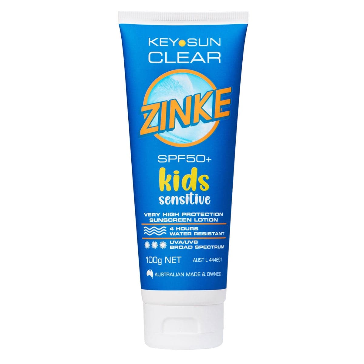 Key Sun Zinke Kids Sensitive Clear Sunscreen SPF 50+ 100g